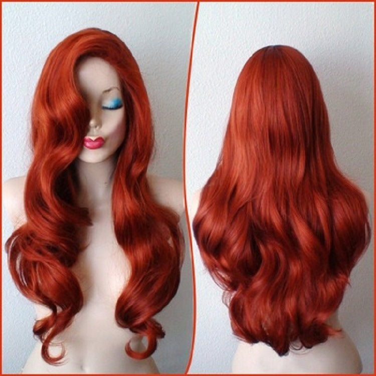 Copper Anime Long Curly Hair