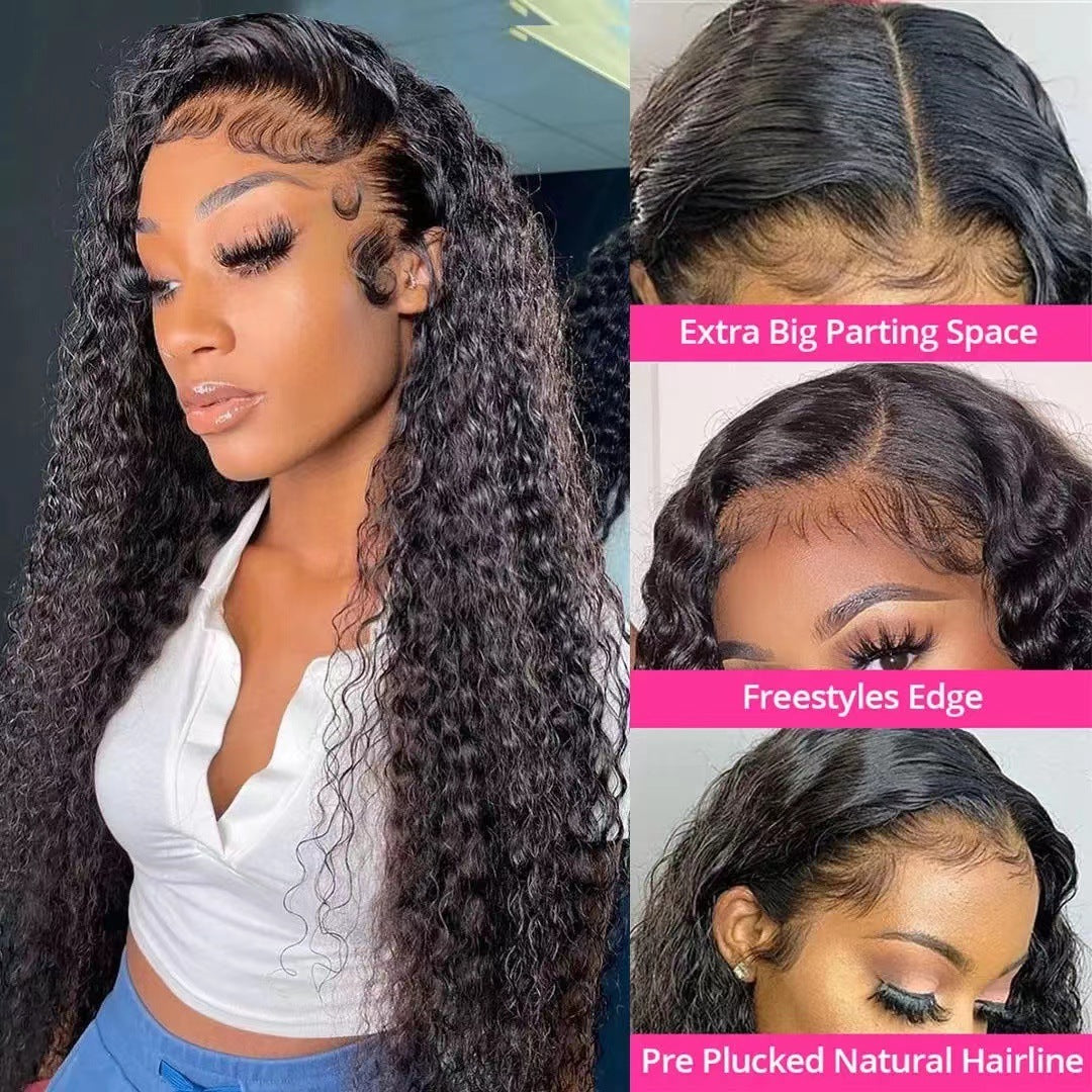 Small Curly Hair Front Lace Wigs