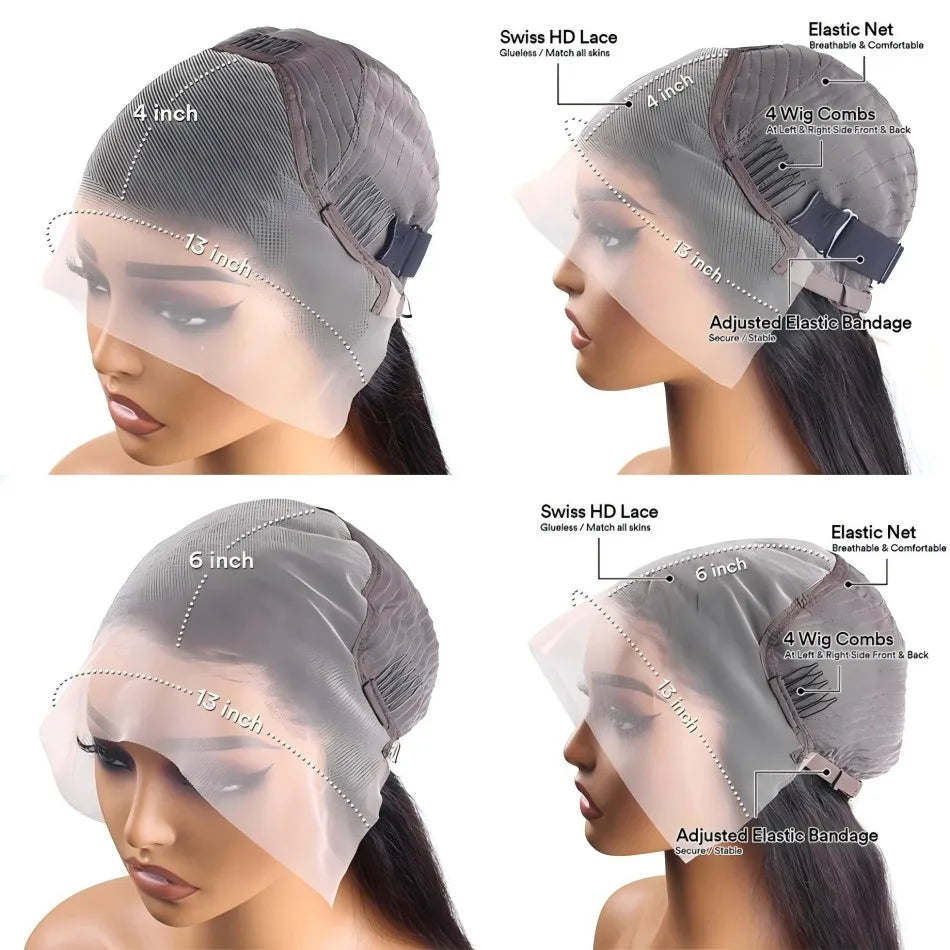 Water Wave Curly Lace Frontal Wigs