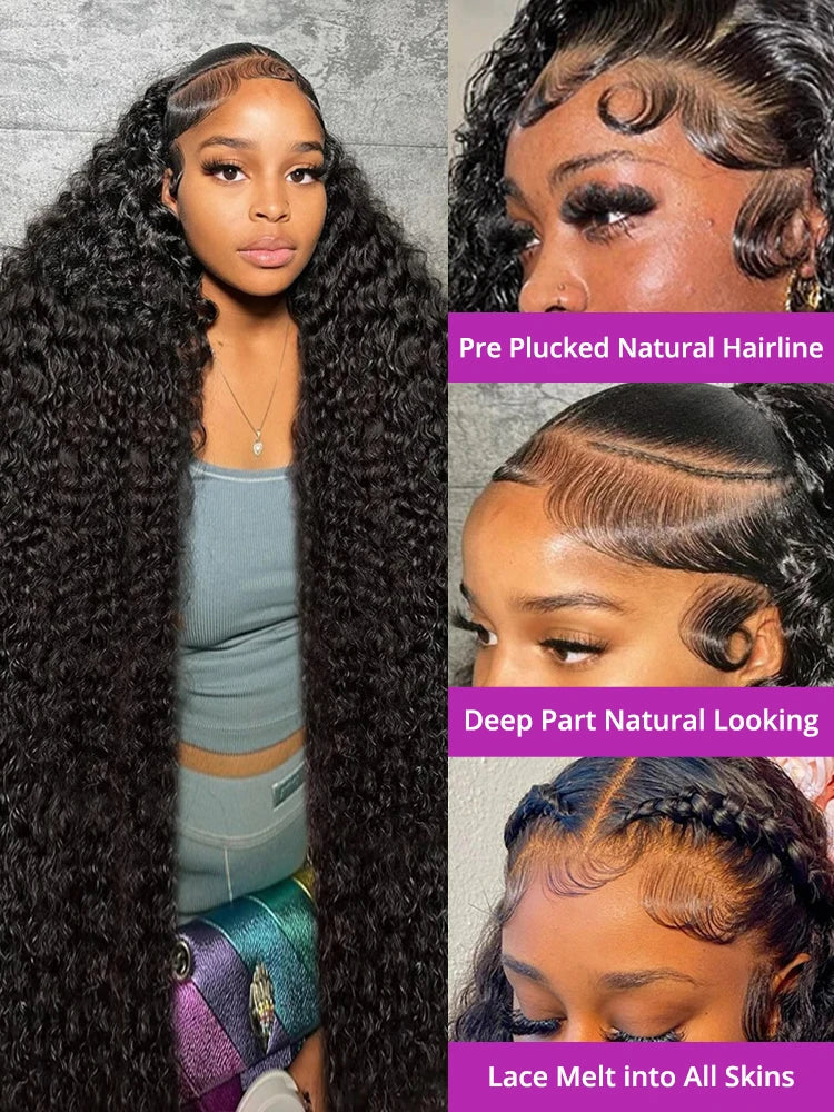 Deep Wave Lace Front Human Hair Wig