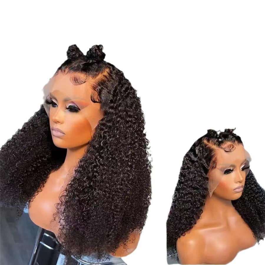 Small Curly Hair Front Lace Wigs