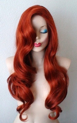 Copper Anime Long Curly Hair