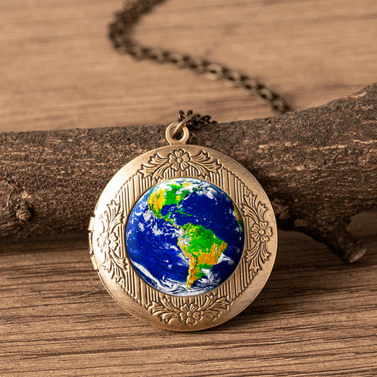 Bronze Photo Frame Necklace